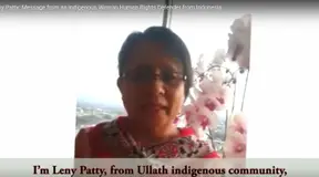 Leny Patty: Message from an Indigenous Woman Human Rights Defender from Indonesia