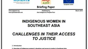 Indigenous Women in Asia – Challenges in their access to justice