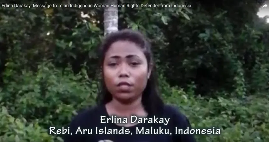 Erlina Darakay: Message from an Indigenous Woman Human Rights Defender from Indonesia