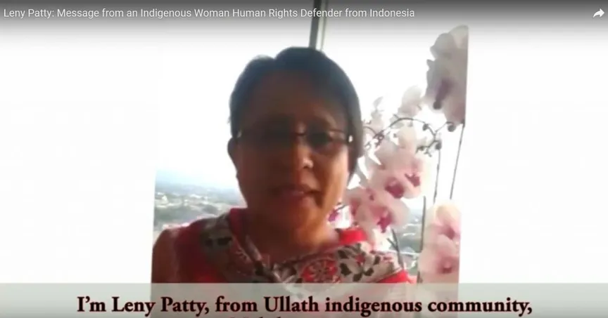 Leny Patty: Message from an Indigenous Woman Human Rights Defender from Indonesia