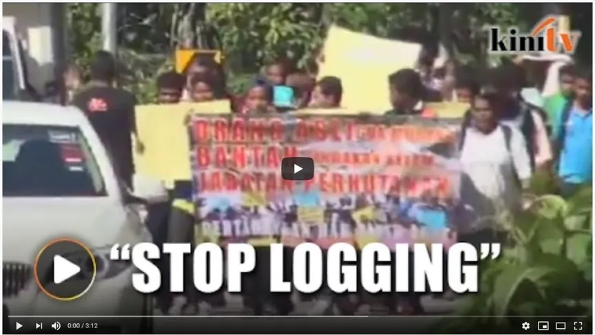 Malaysia: Angry’ Gua Musang Orang Asli march to Forestry Department headquarters