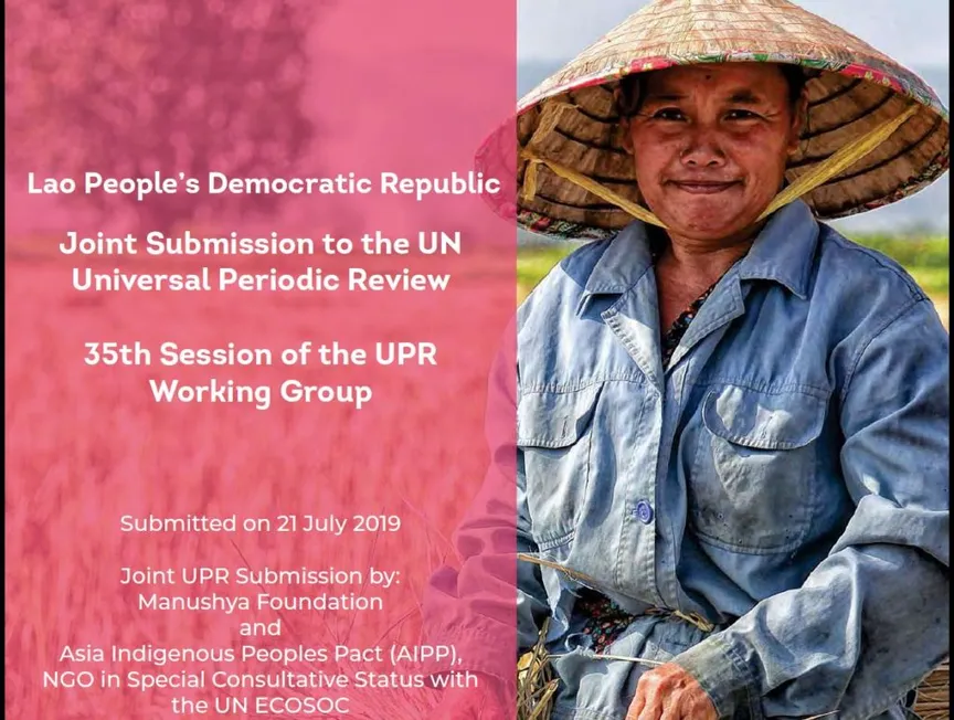 Lao: Joint Submission to the UN Universal Periodic Review 35th Session of the UPR Working Group