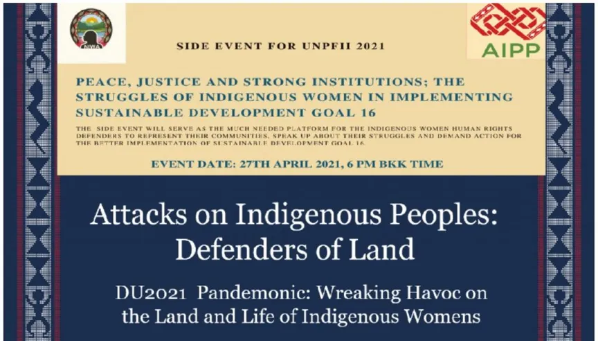 Briefing Note: Insights of Indigenous Women of Asia on the Challenges in Implementing Sustainable Development Goal 16 – Peace, Justice and Strong Institution