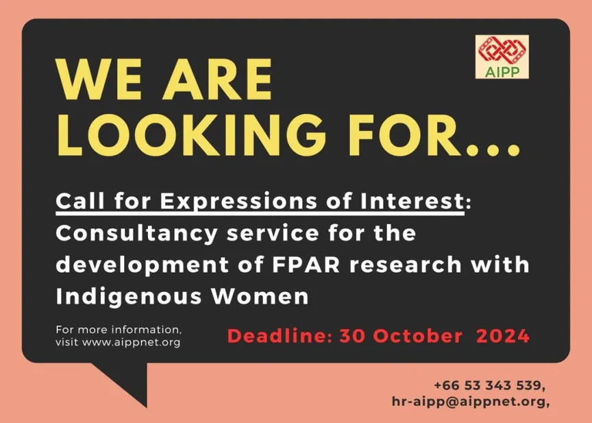Call For Expression Of Interest For Consultancy Service For The Development Of FPAR Research With Indigenous Women