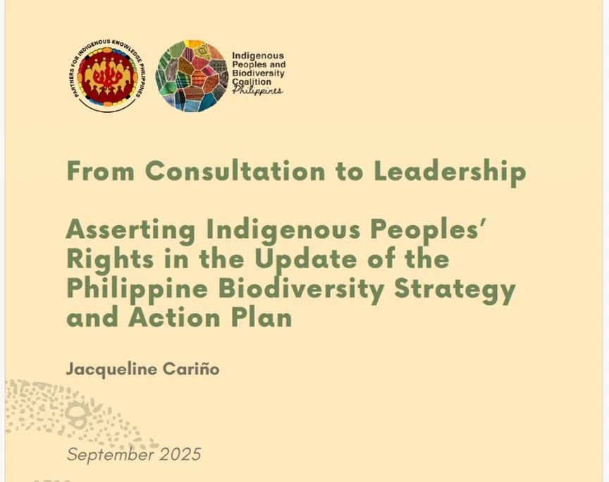 From Consultation to Leadership: Asserting Indigenous Peoples’ Rights in the Update of the Philippine Biodiversity Strategy and Action Plan
