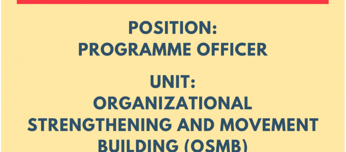 Programme Officer-OSMB-cover